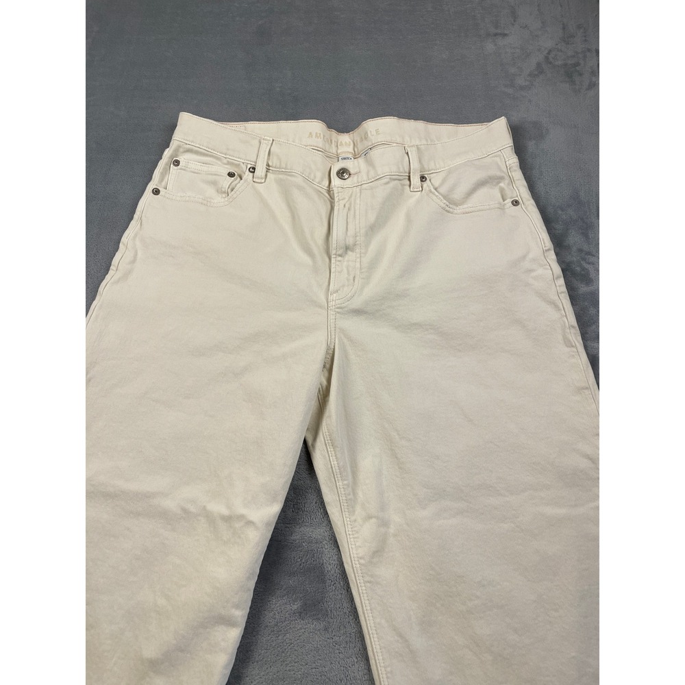 American Eagle Outfitters Wide Leg Jeans - Cream - Picture 14 of 16